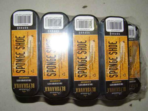 140188 BLYSKAVKA Губка для взуття велика чорна (шт.)