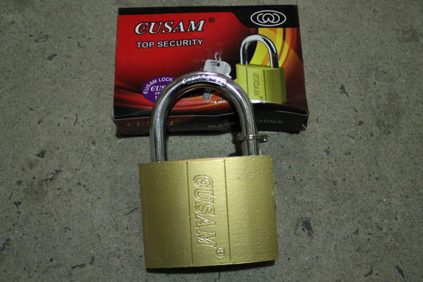 Замок №MG-75 (№1179) навісний зол. з 3кл. GUSAMI у кор. 75мм 6шт в упак (60) (шт.)