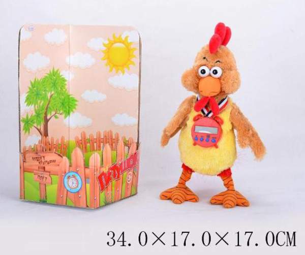 Інтерактивна тварина CL1302 (T50-D2061) (12шт/2) півень, батар, повтор. мова, музика, кор. 34*17*17с (шт.)