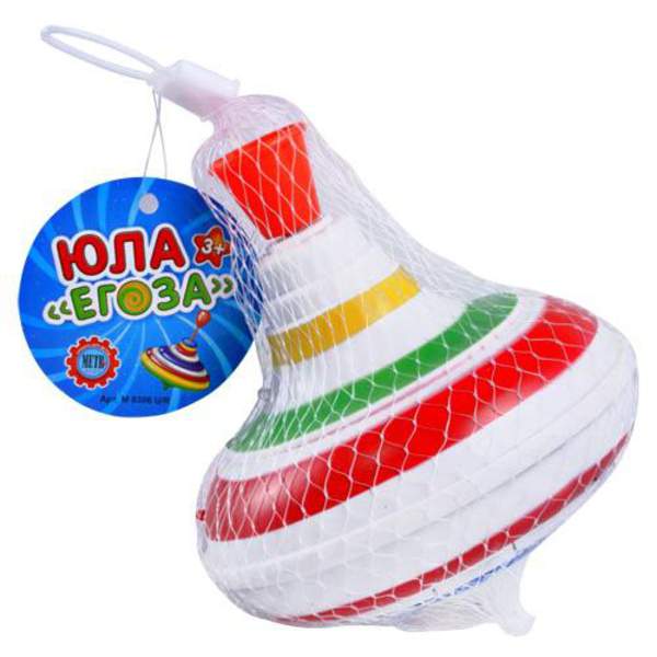 Дзига M 0306 U/R (120шт) муз, світло, у сітці, 14см (шт.)