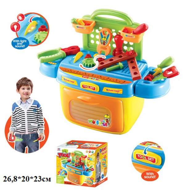 Набір інструментів стіл 008-90 батар.муз.світл.кор.44*20*36 ш.к./8/ (шт.)