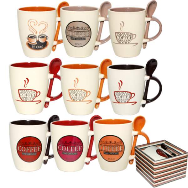 2063 Чашка з ложкою 375мл Кава 2063 (шт.)