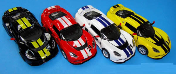 Модель легкова 5'' KT5361FW LOTUS EXIGE S (2012) метал.інерц.відкр.дв.4кол.кор./96/ (шт.)