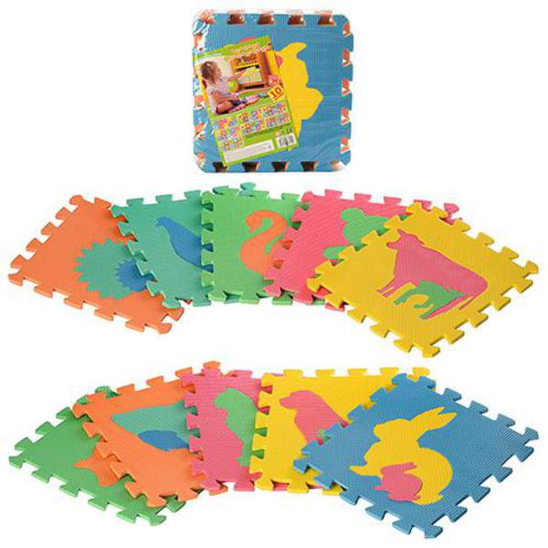 Килимок Мозаїка M 2738 (12шт) EVA, фігурки тварин, 10дет, в кульку, 29-29-8см (шт.)